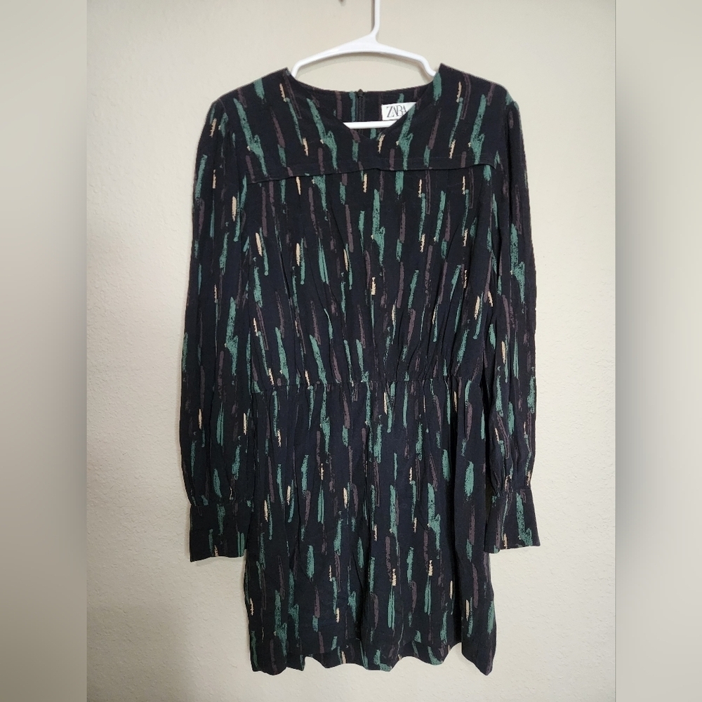 Zara Gabriela Abstract Mini Dress Size Large - Picture 1 of 7